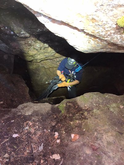 Dog Rescued After Falling Into A Cave In Great Smoky Mountains