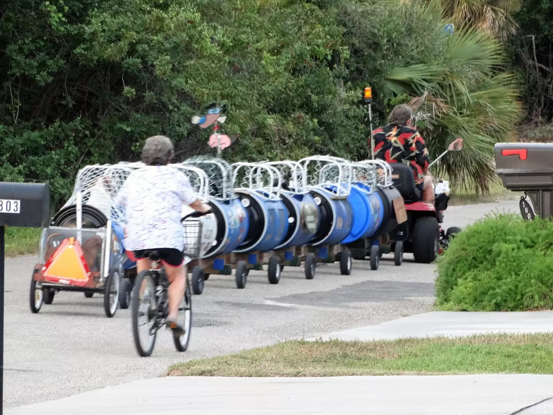 Loving Couple Builds a Train For Dogs To Take Them On Adventures!