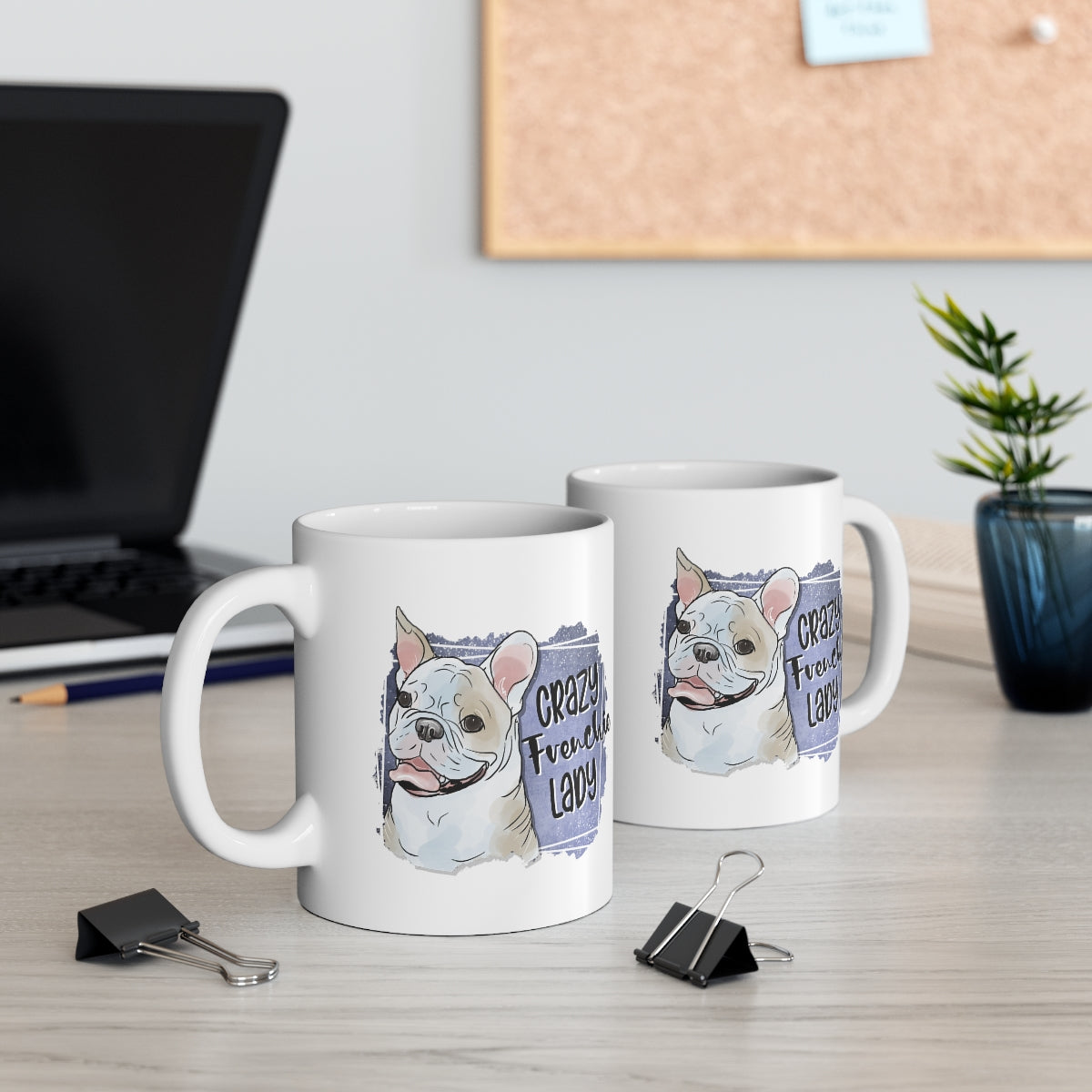 Crazy Frenchie Lady Coffee Mug