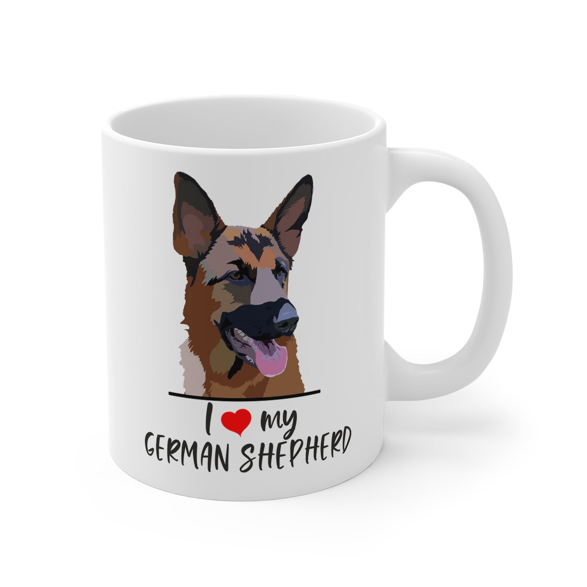 I Love My German Shepherd Coffee Mug