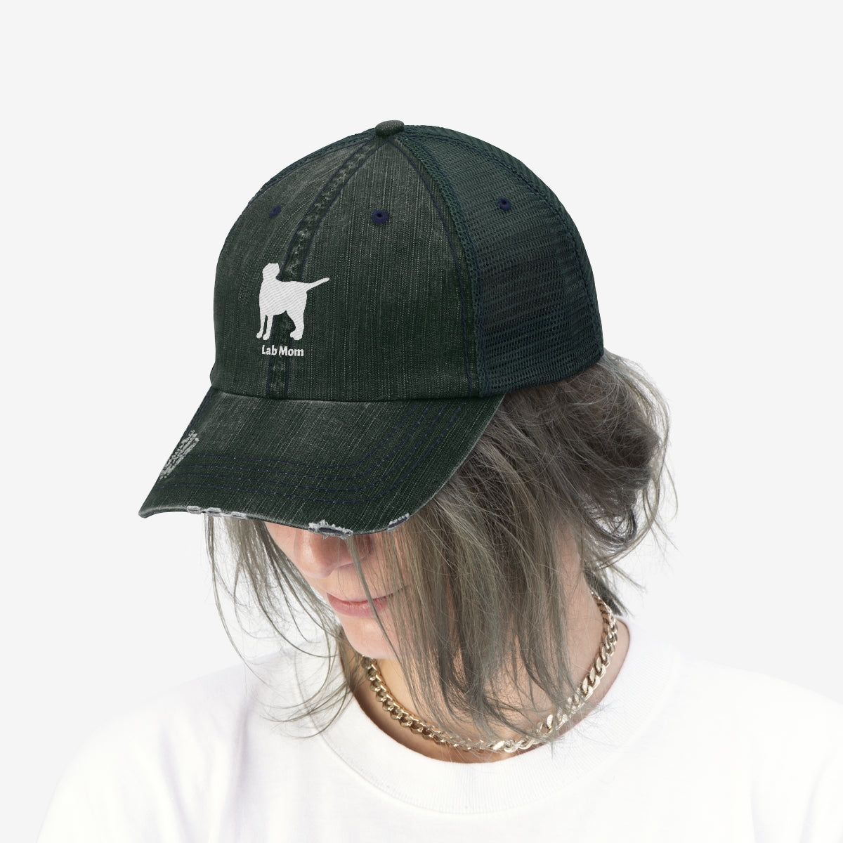 Lab Mom Silhouette - Unisex Trucker Hat