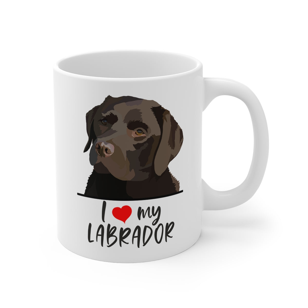 I Love My Chocolate Lab Coffee Mug