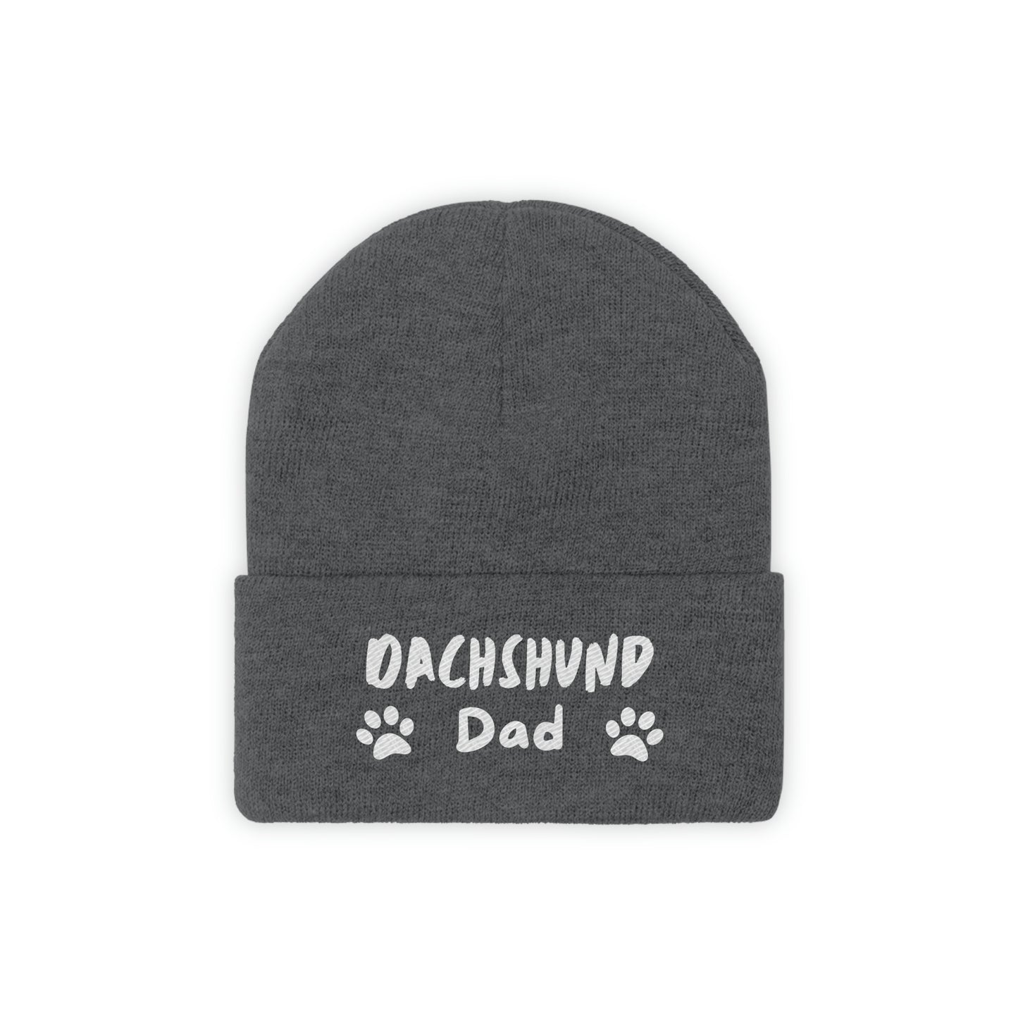 Dachshund Dad Knit Ski Cap