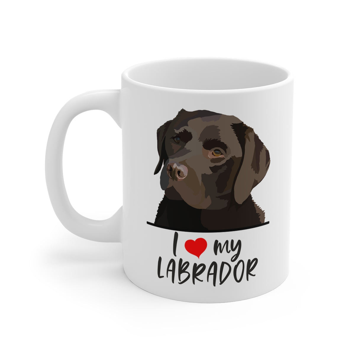 I Love My Chocolate Lab Coffee Mug
