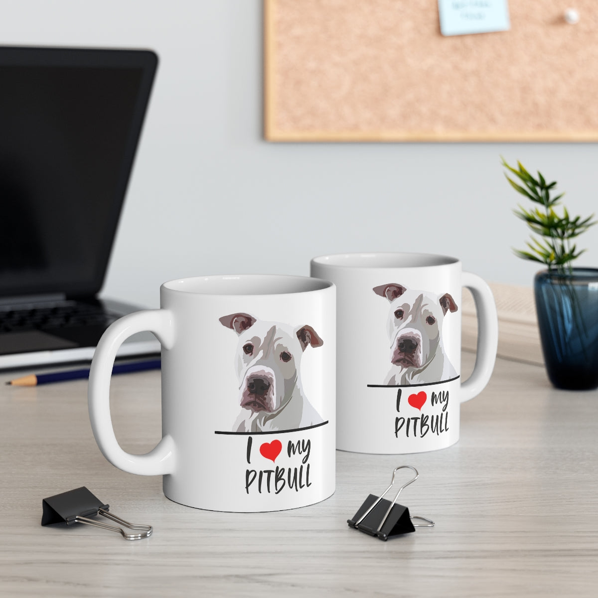 I Love My Pitbull Coffee Mug