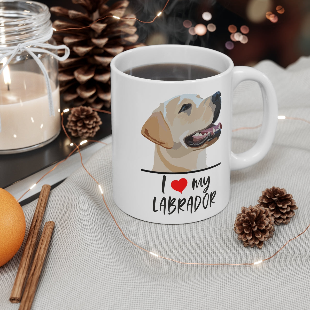 I Love My Yellow Lab Coffee Mug