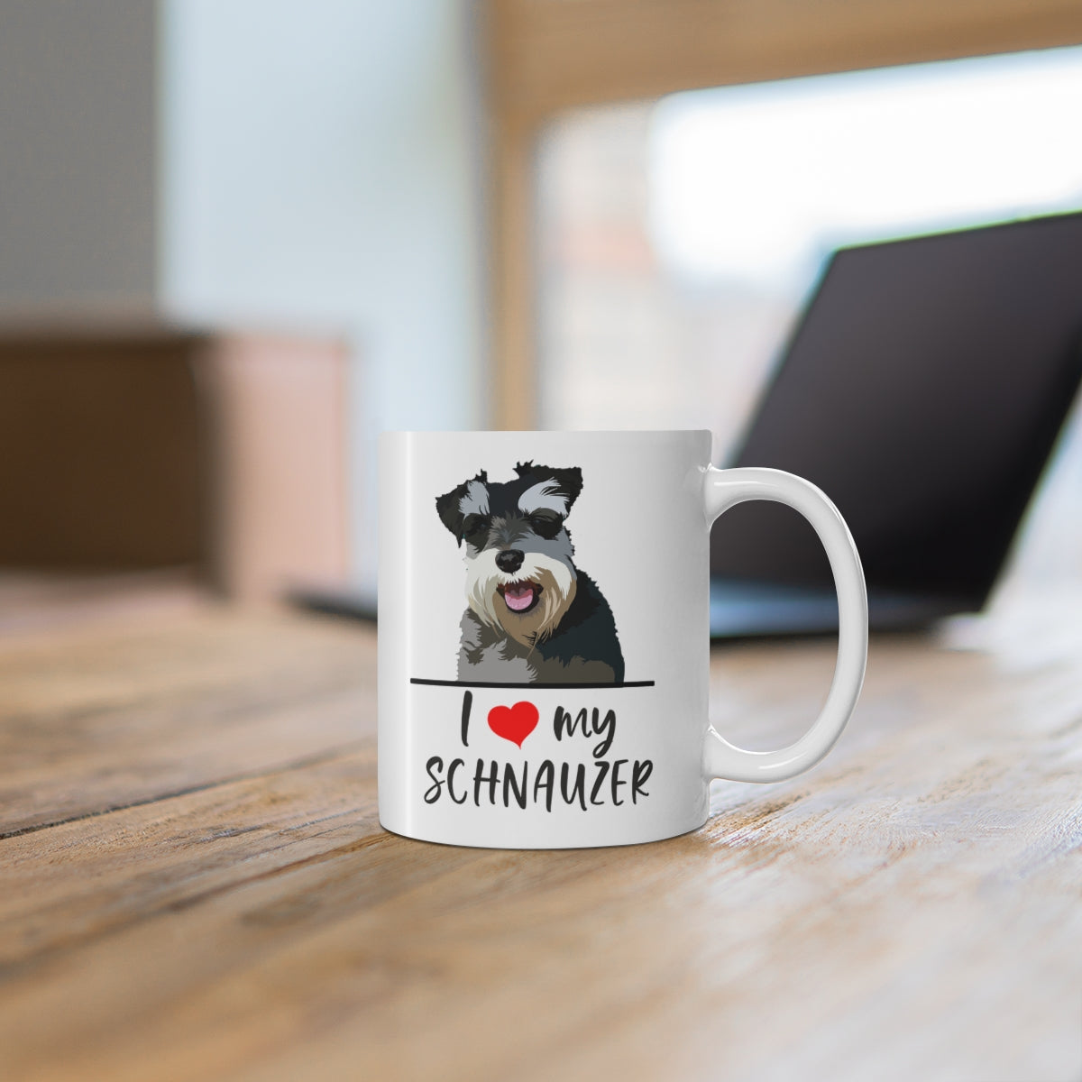 I Love My Schnauzer Coffee Mug