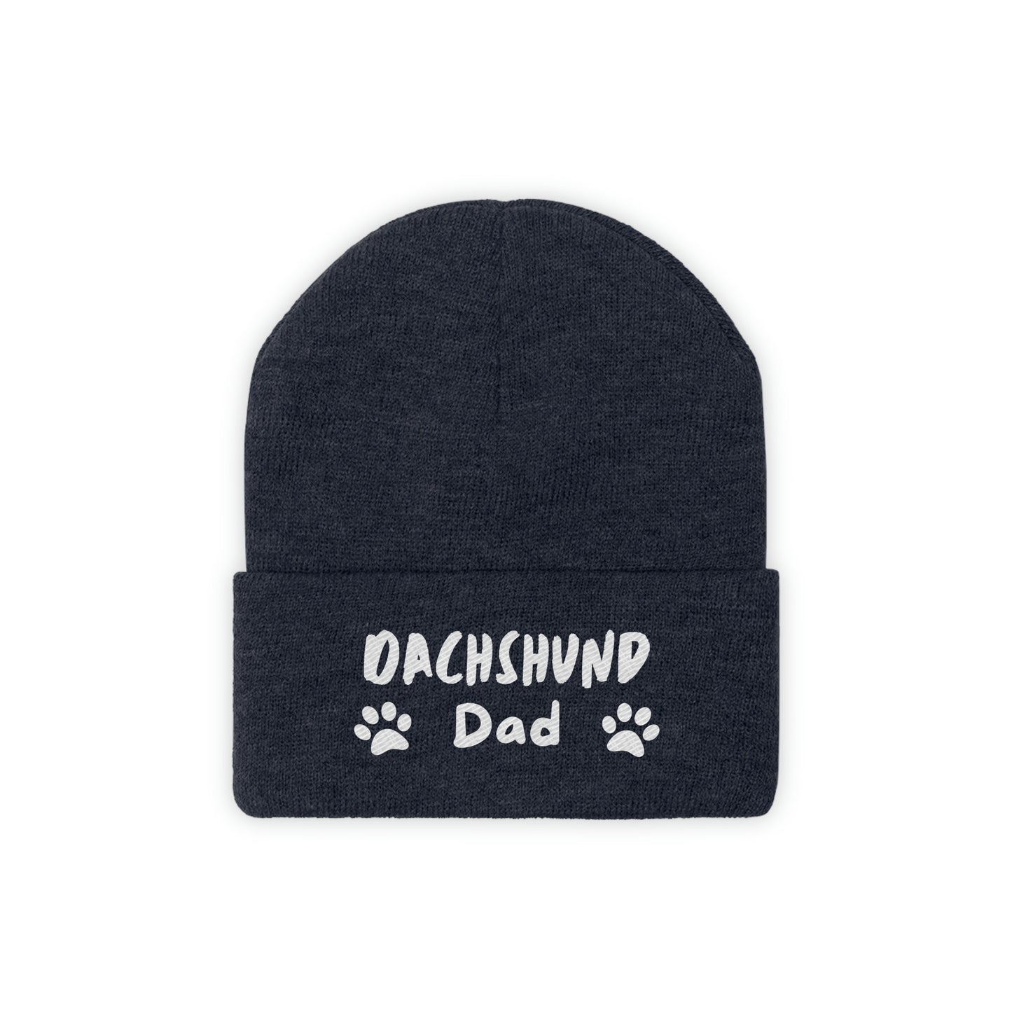 Dachshund Dad Knit Ski Cap