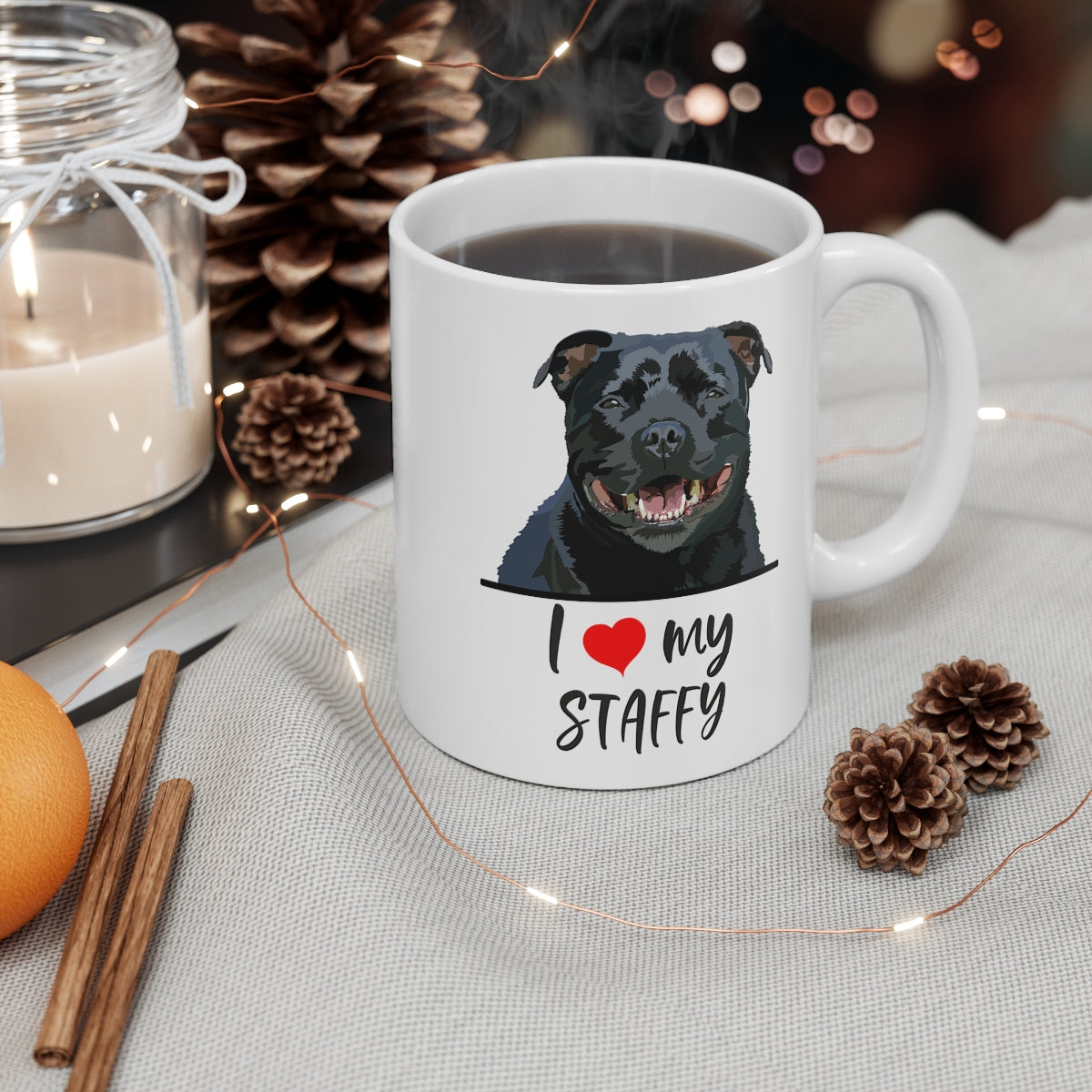 I Love My Staffy Coffee Mug