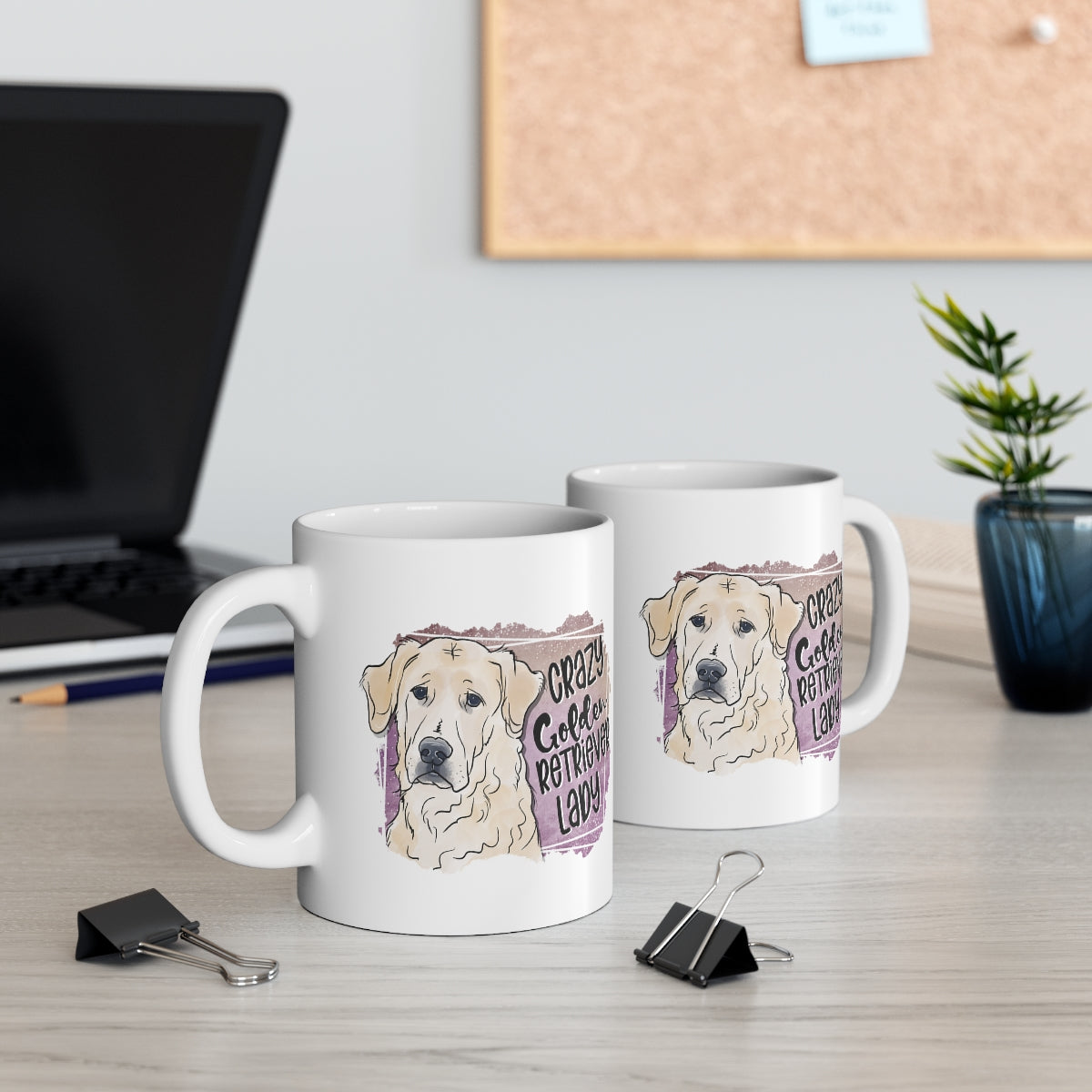 Crazy Golden Retriever Lady Coffee Mug