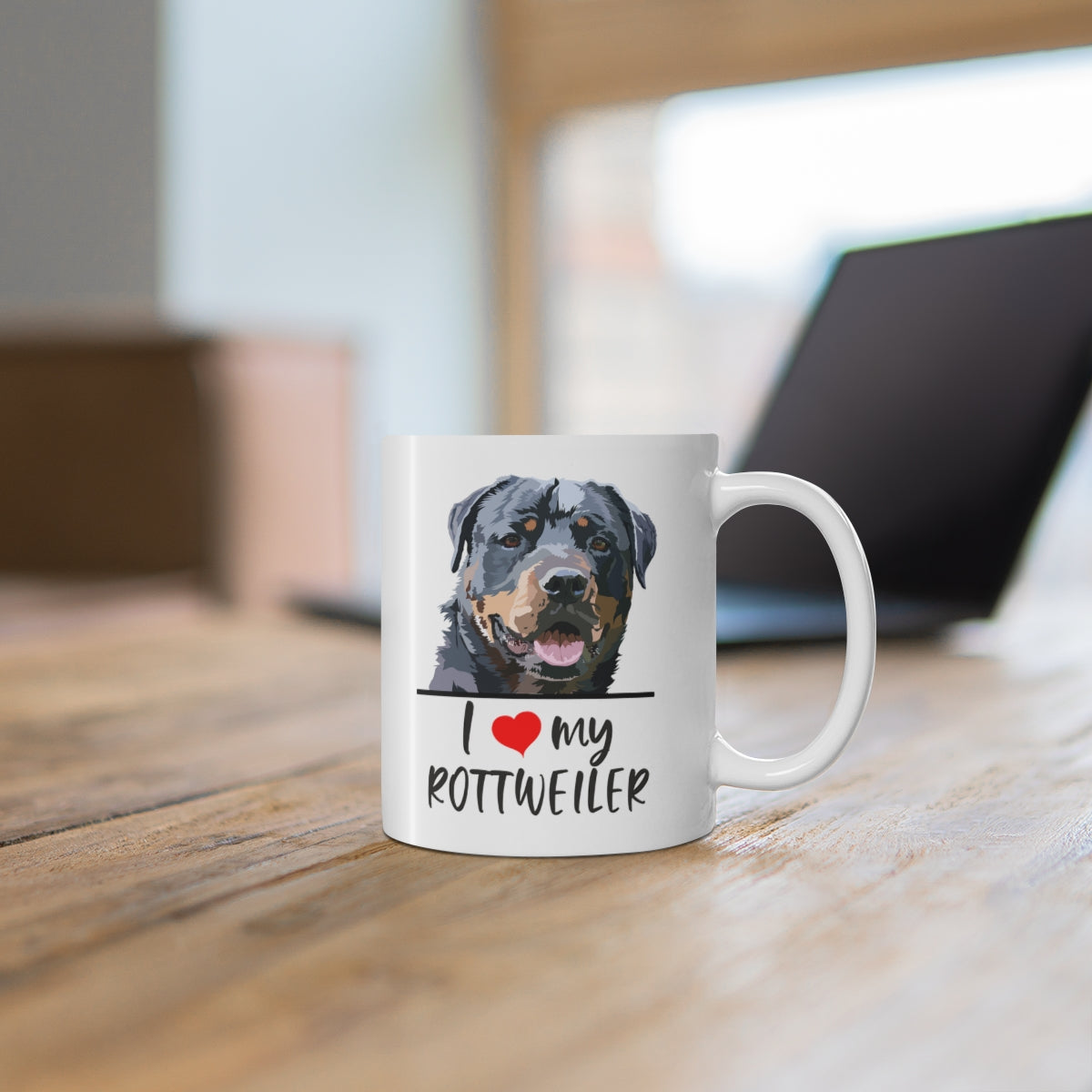 I Love My Rottweiler Coffee Mug