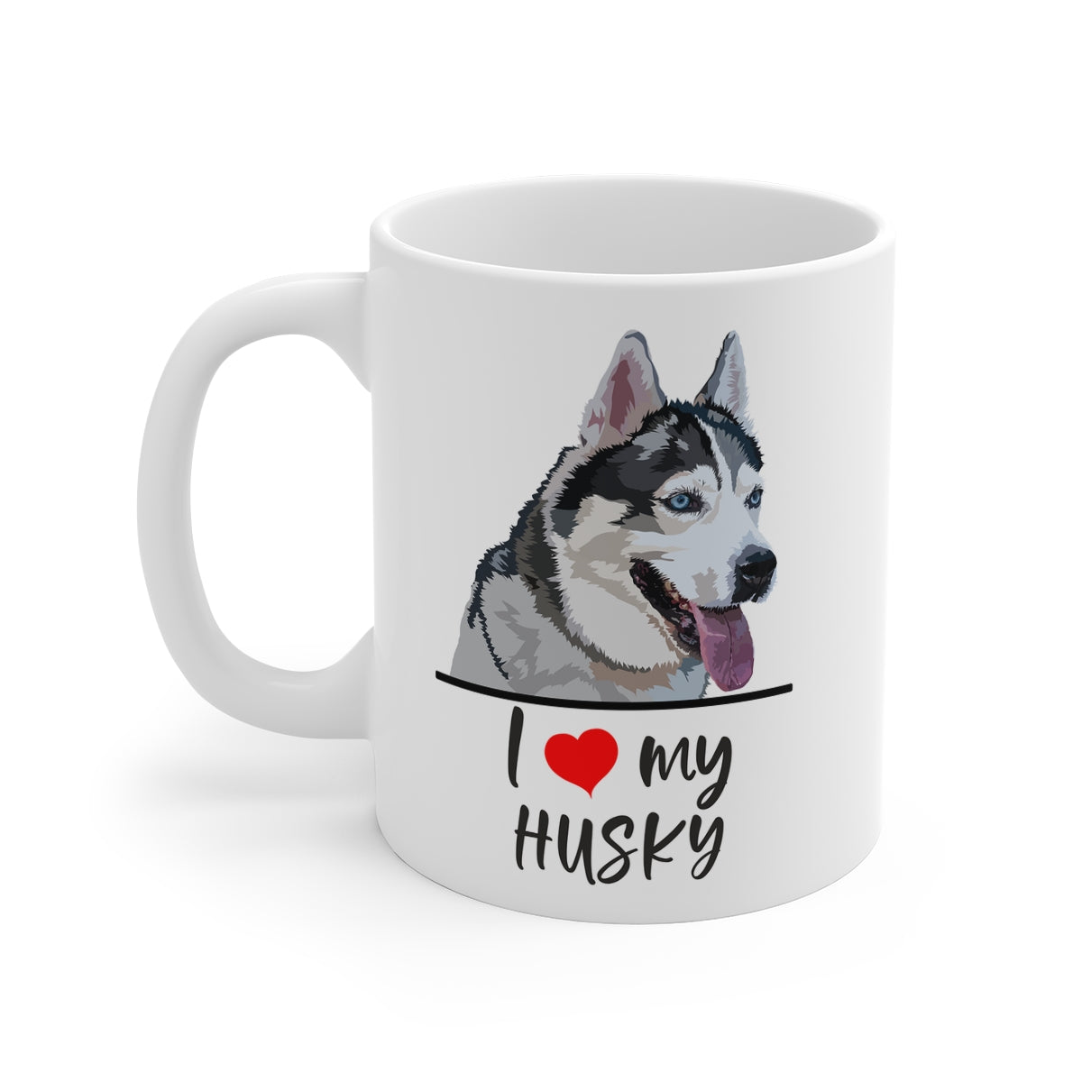 I Love My Husky Coffee Mug