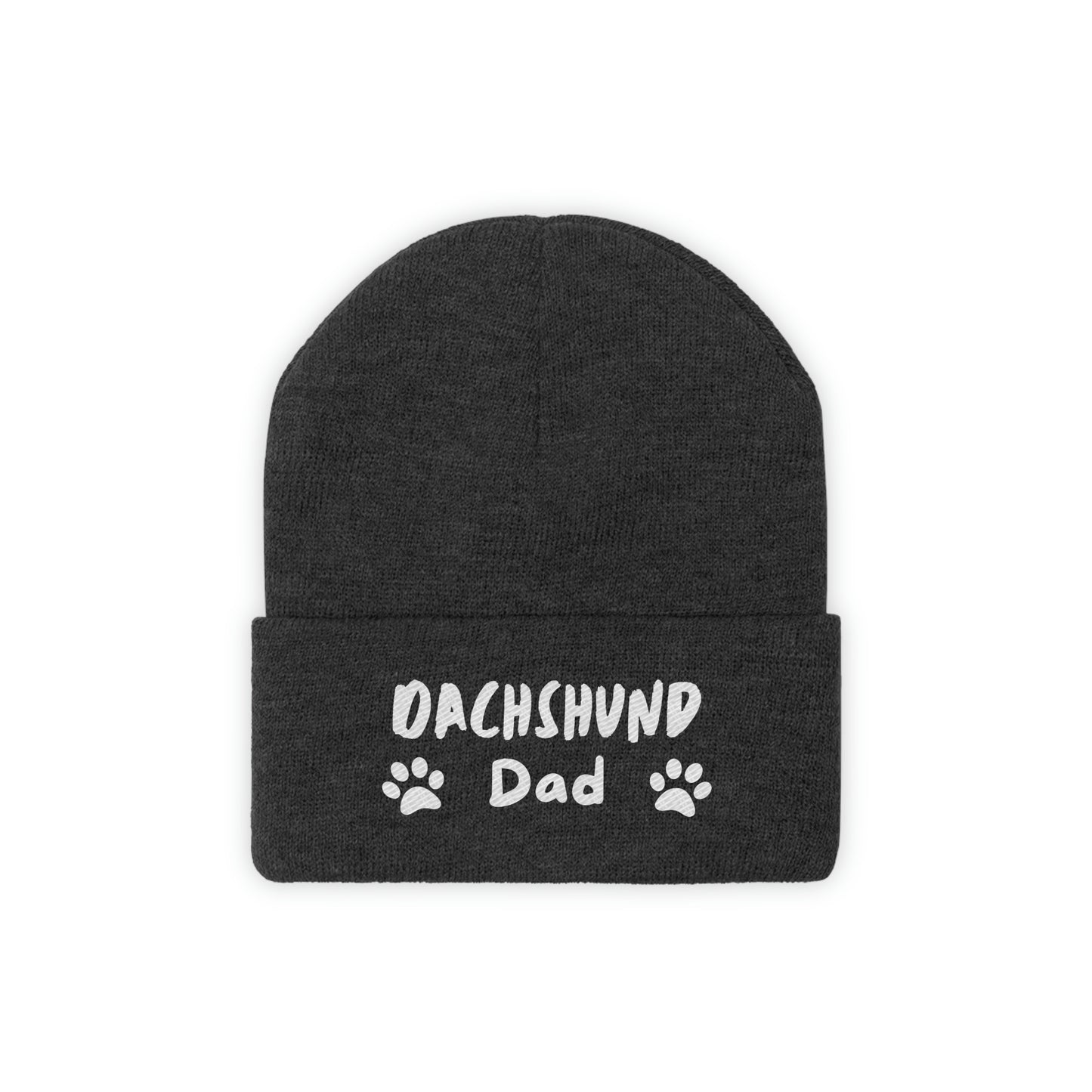 Dachshund Dad Knit Ski Cap