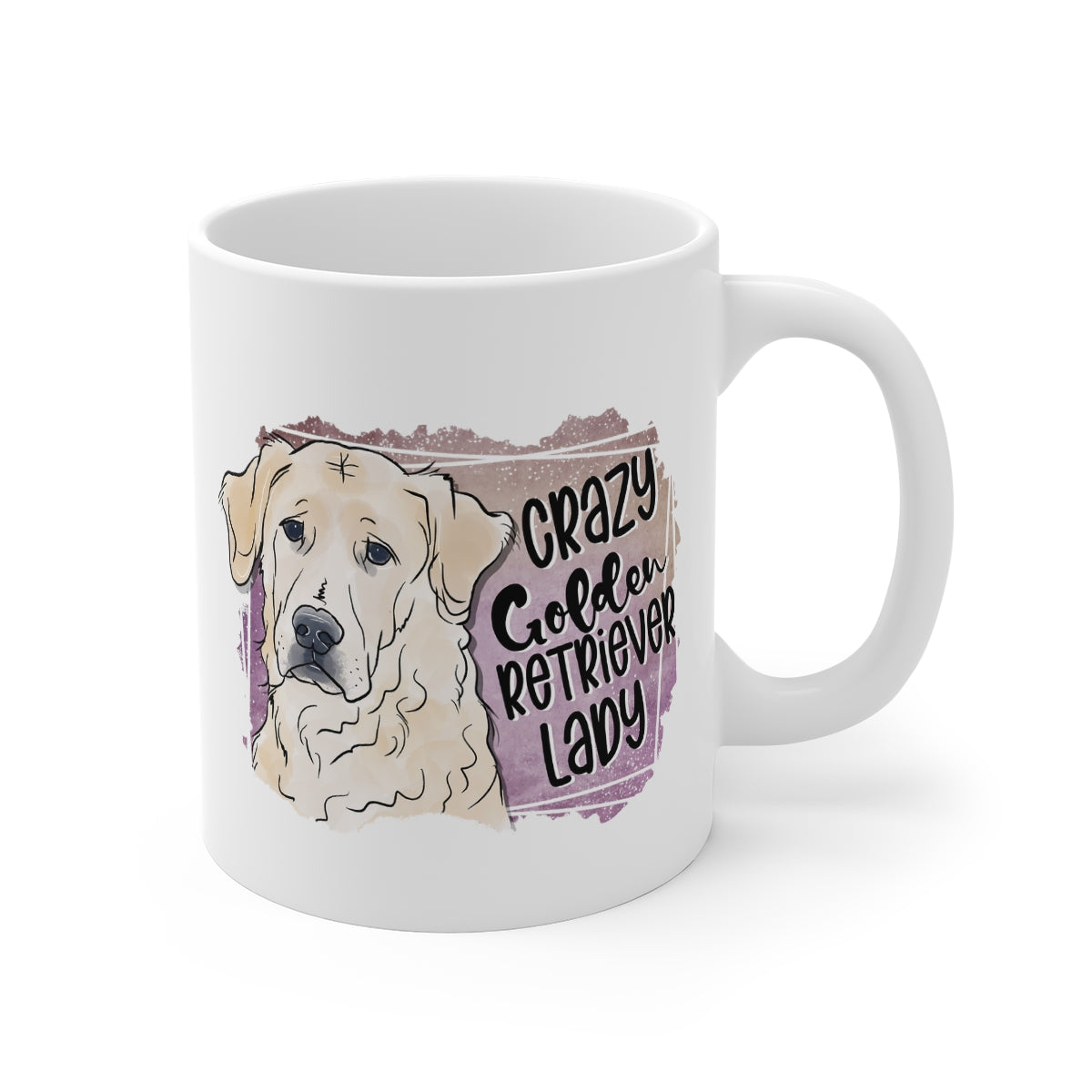 Crazy Golden Retriever Lady Coffee Mug