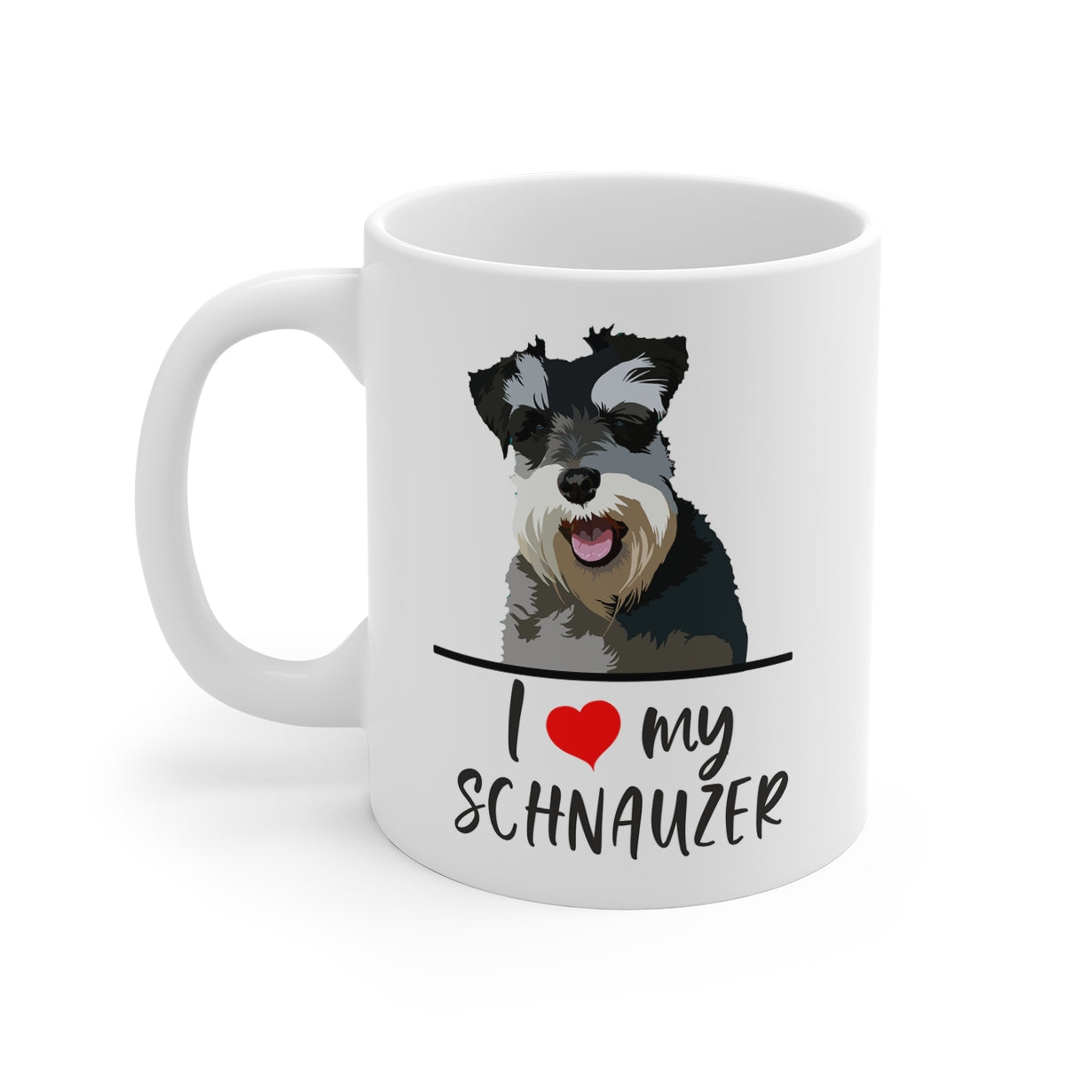 I Love My Schnauzer Coffee Mug