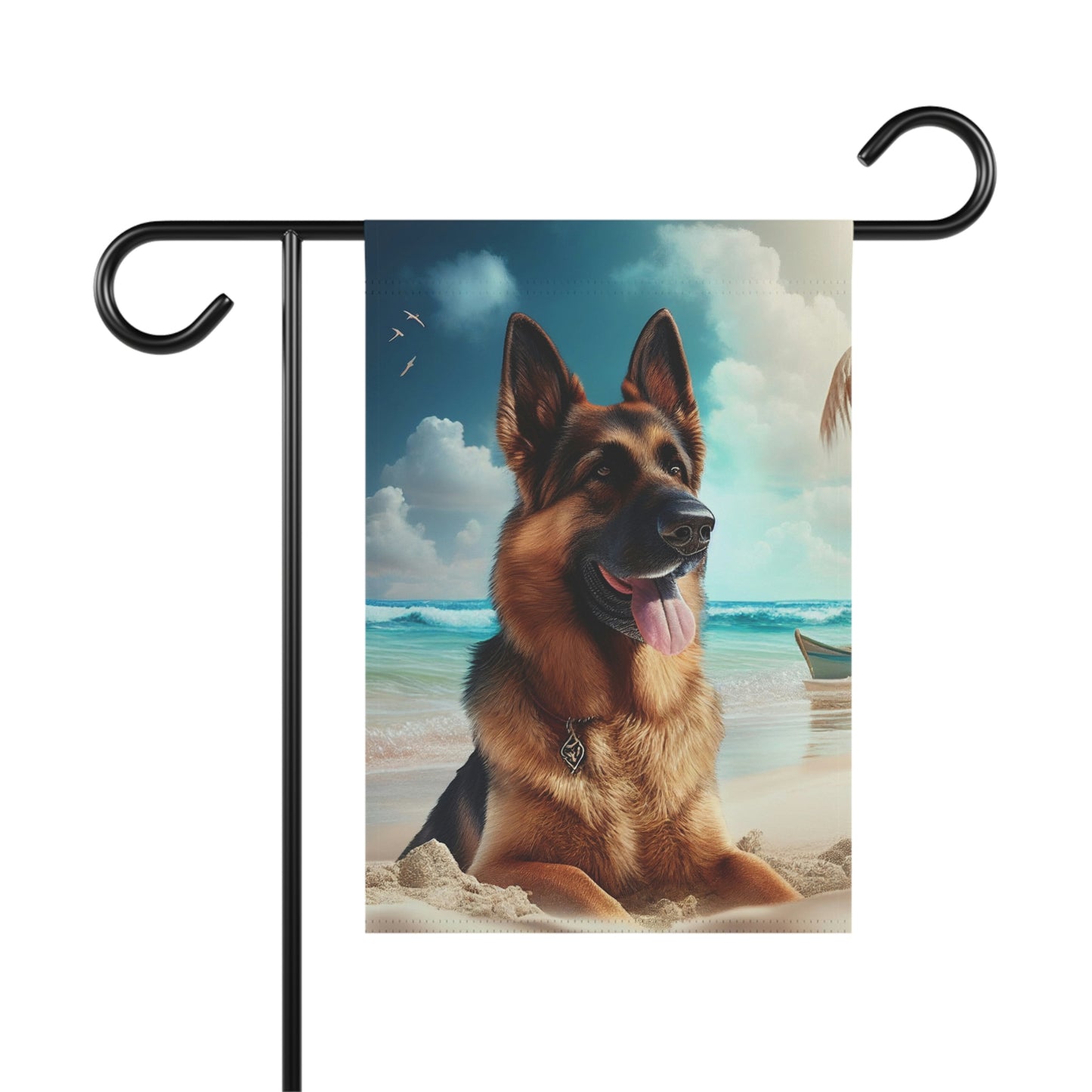 German Shepherd Summer Garden & House Flag