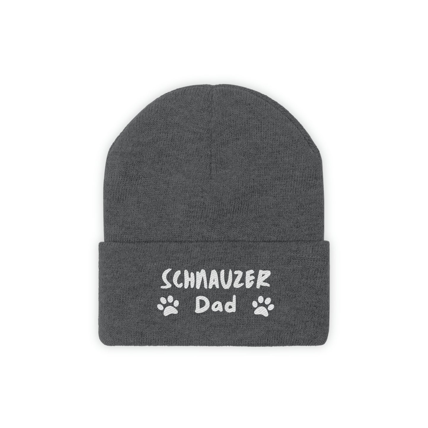 Schnauzer Dad Knit Ski Cap