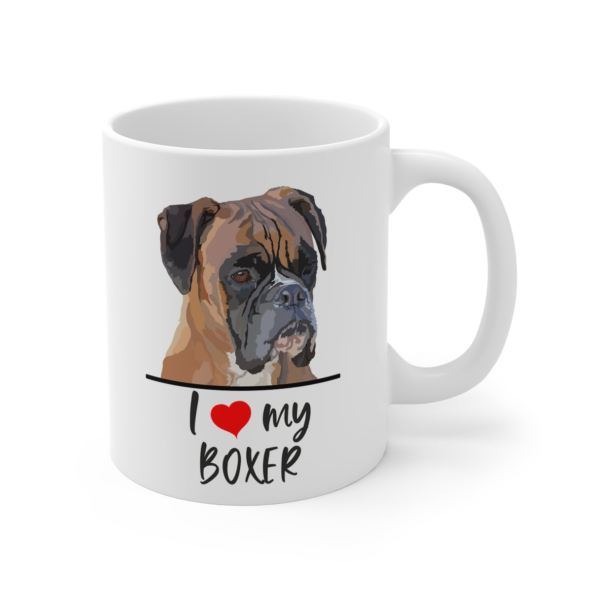 I Love My Boxer Coffee Mug
