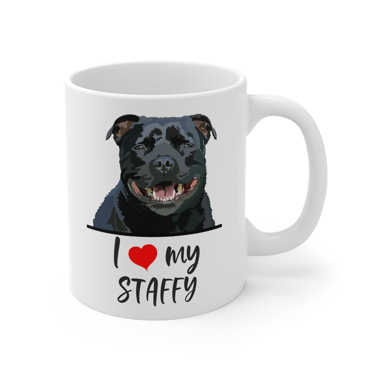 I Love My Staffy Coffee Mug