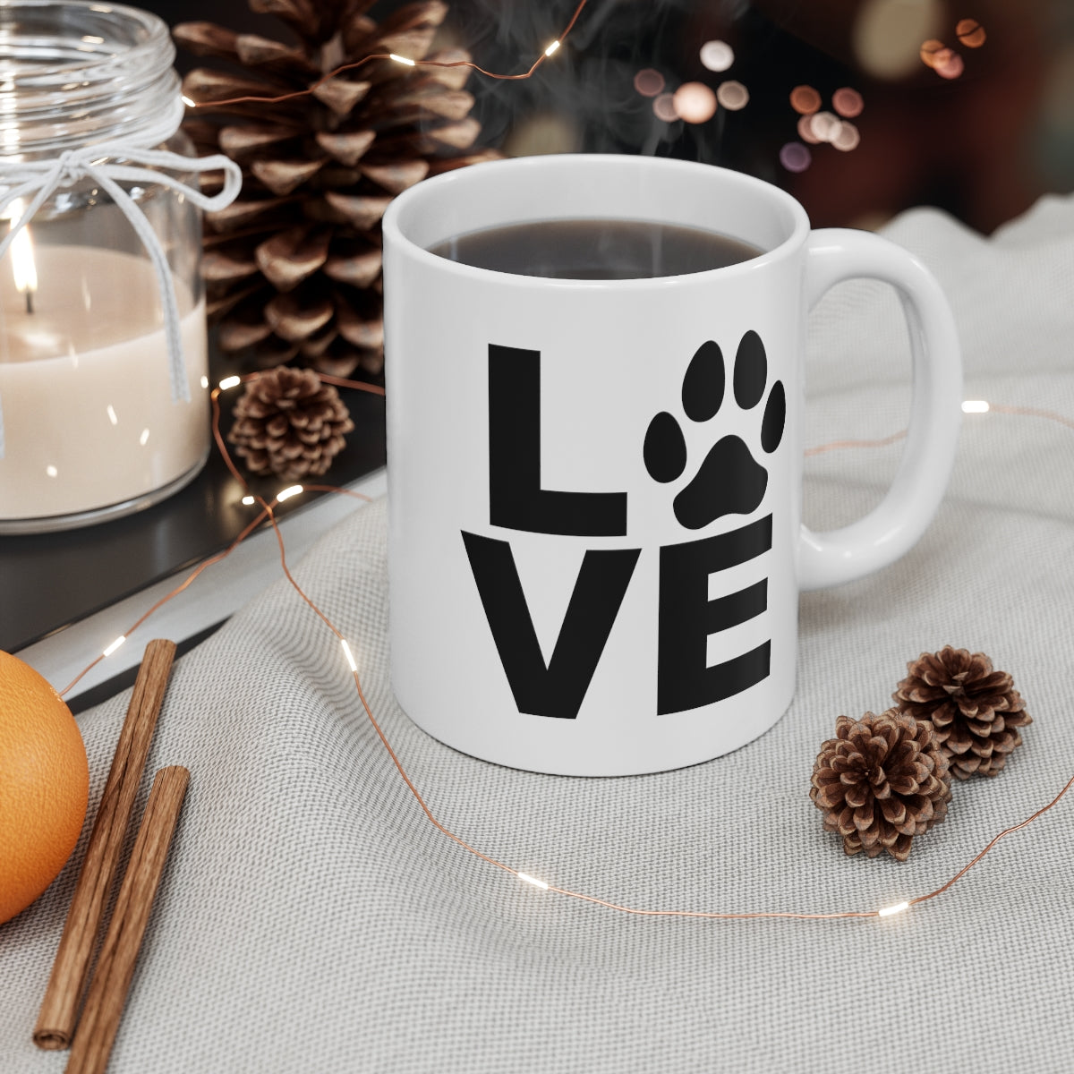 Pawprint Love Mug