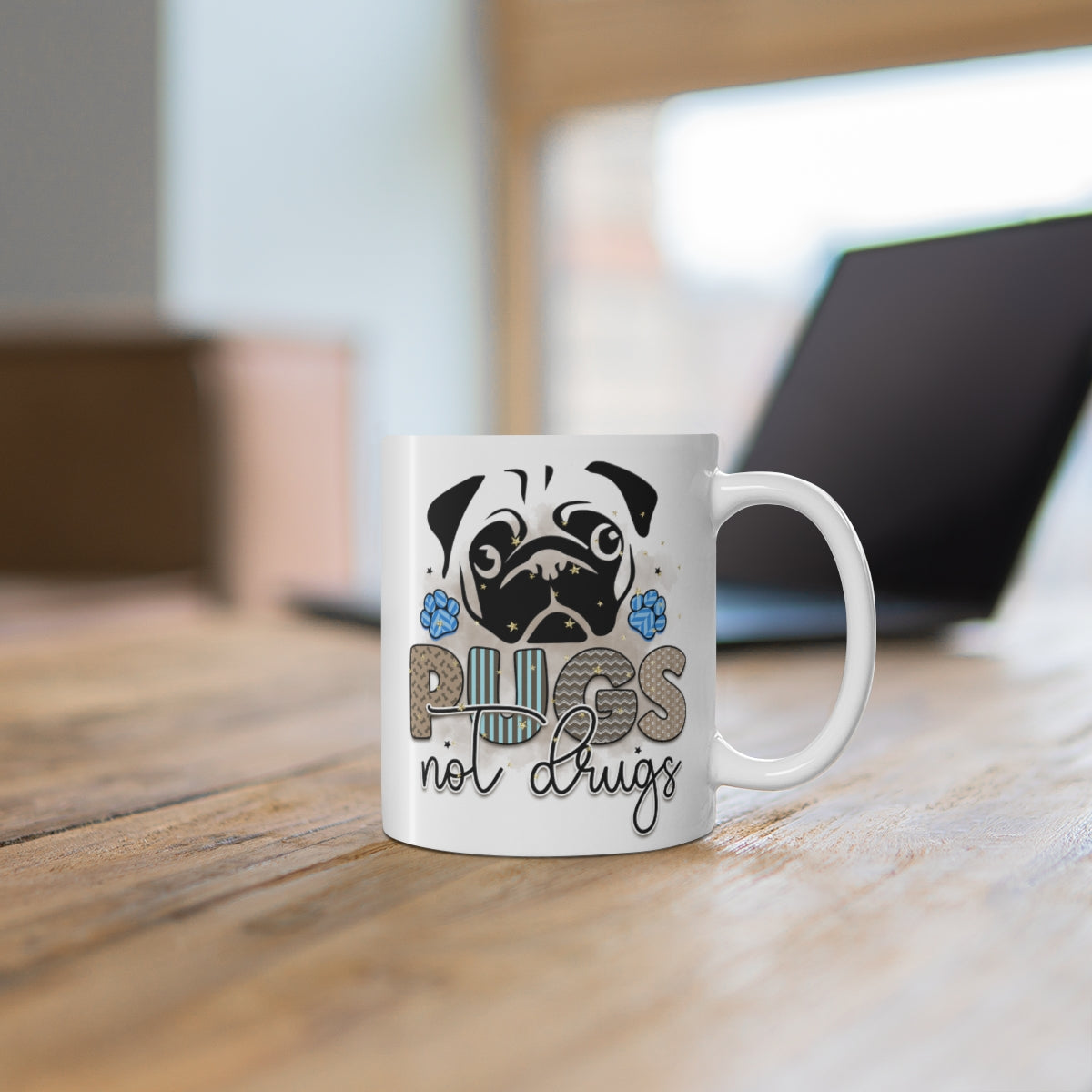Pugs Not Drugs Coffee Mug