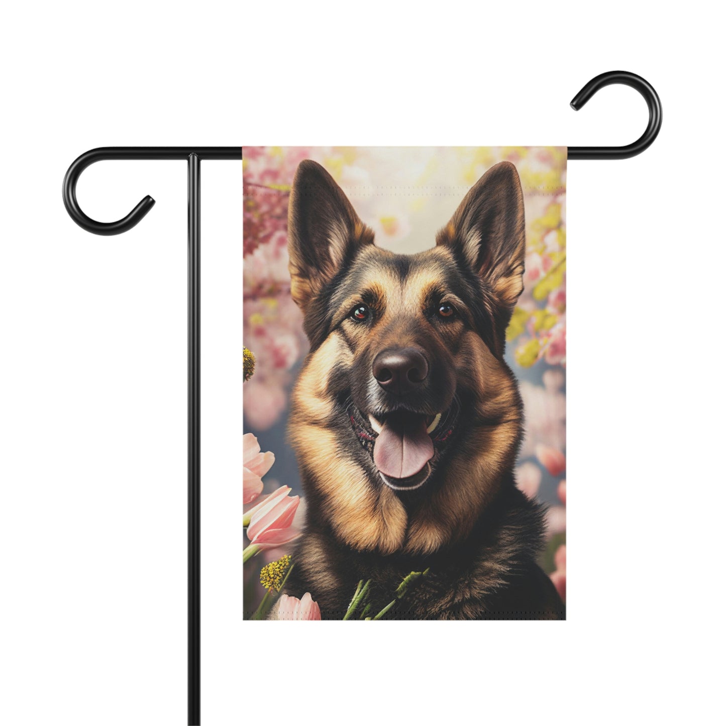 German Shepherd Spring Garden & House Flag