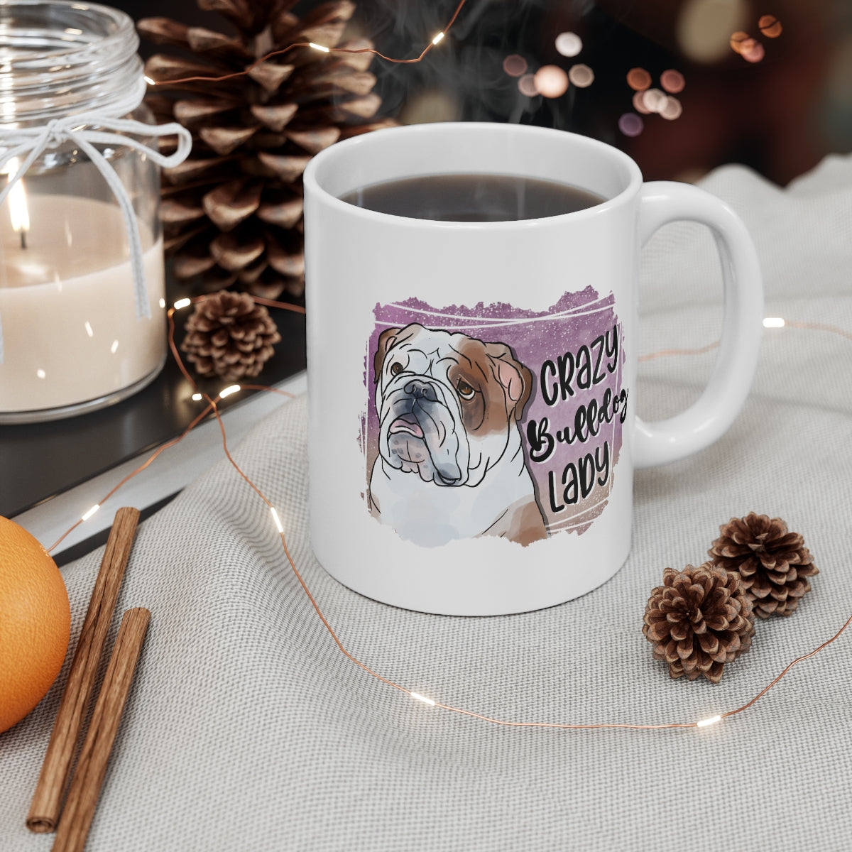 Crazy Bulldog Lady Coffee Mug