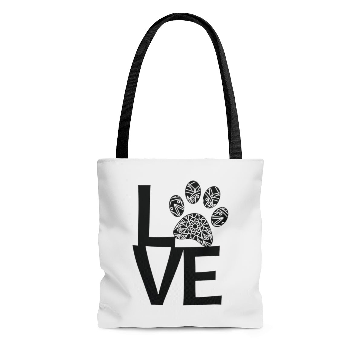 LOVE Pawprint Tote Bag