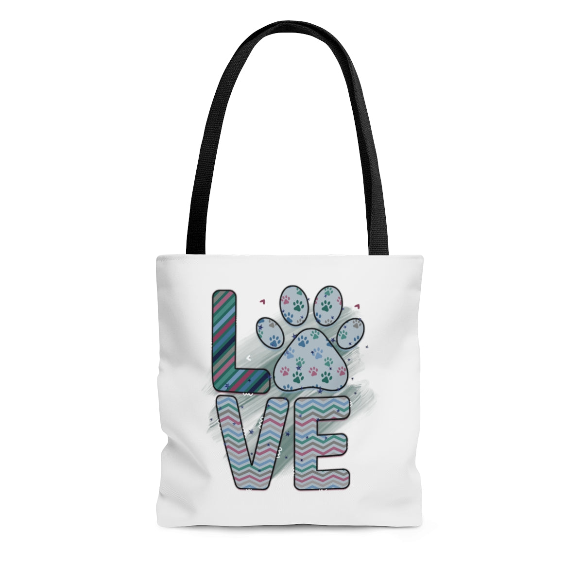 LOVE Pawprint Tote Bag