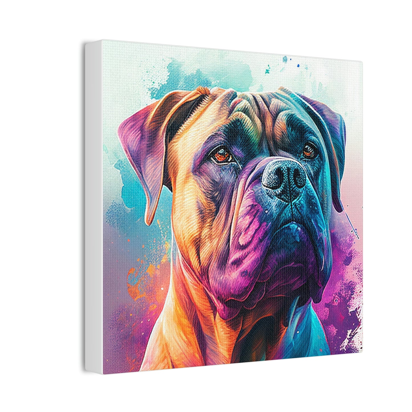 Fawn Colored Cane Corso Watercolor Canvas
