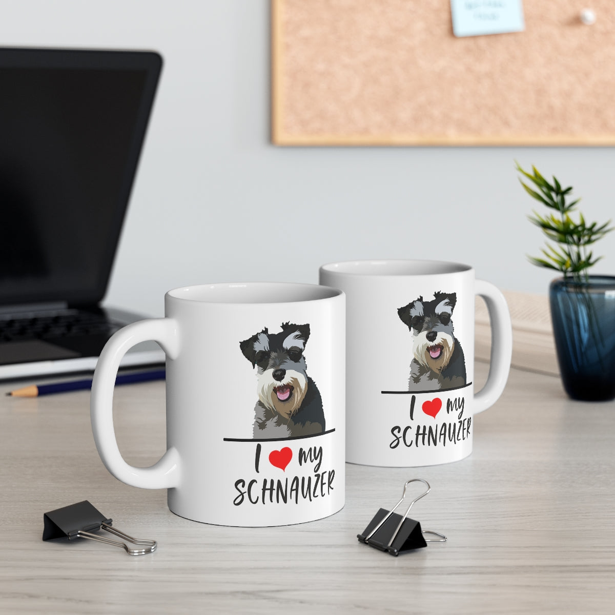 I Love My Schnauzer Coffee Mug