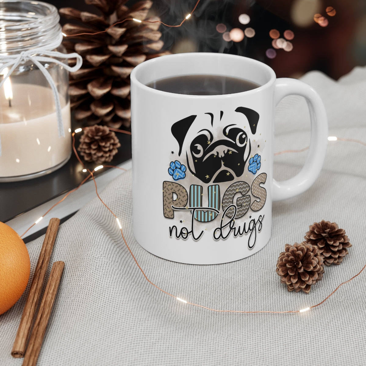 Pugs Not Drugs Coffee Mug
