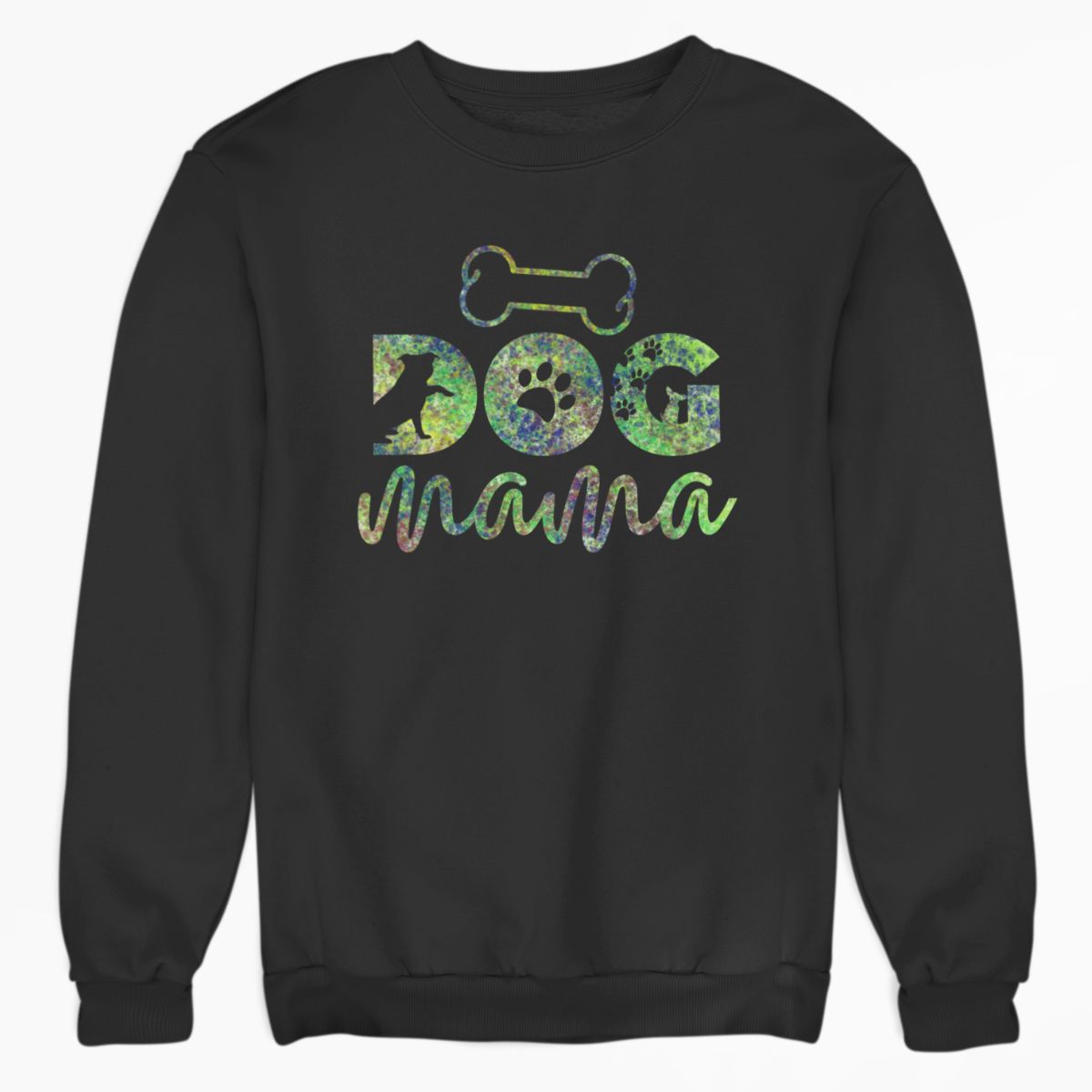 Dog Mama Green Tie Dye Shirt