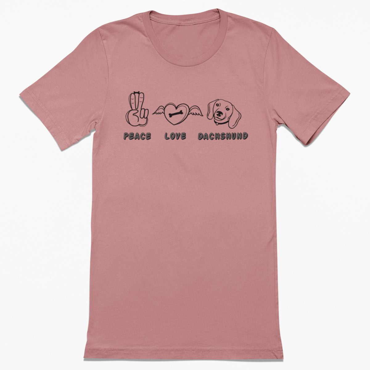 Peace Love Dachshund Shirt