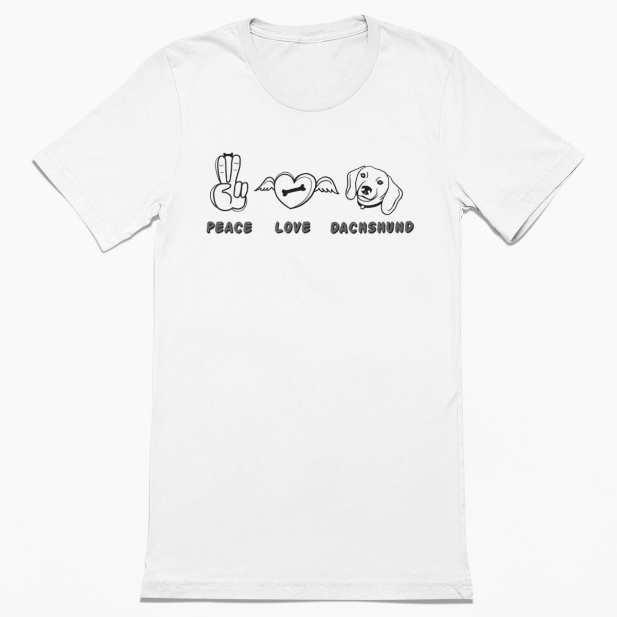 Peace Love Dachshund Shirt