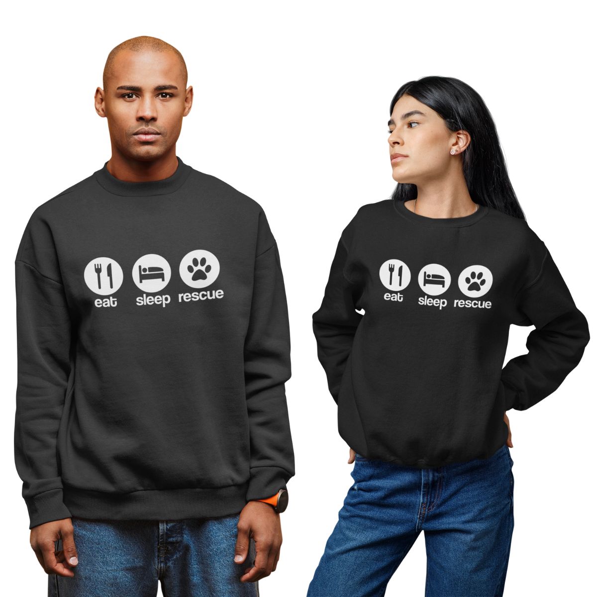 Eat Sleep Rescue Sweatshirt