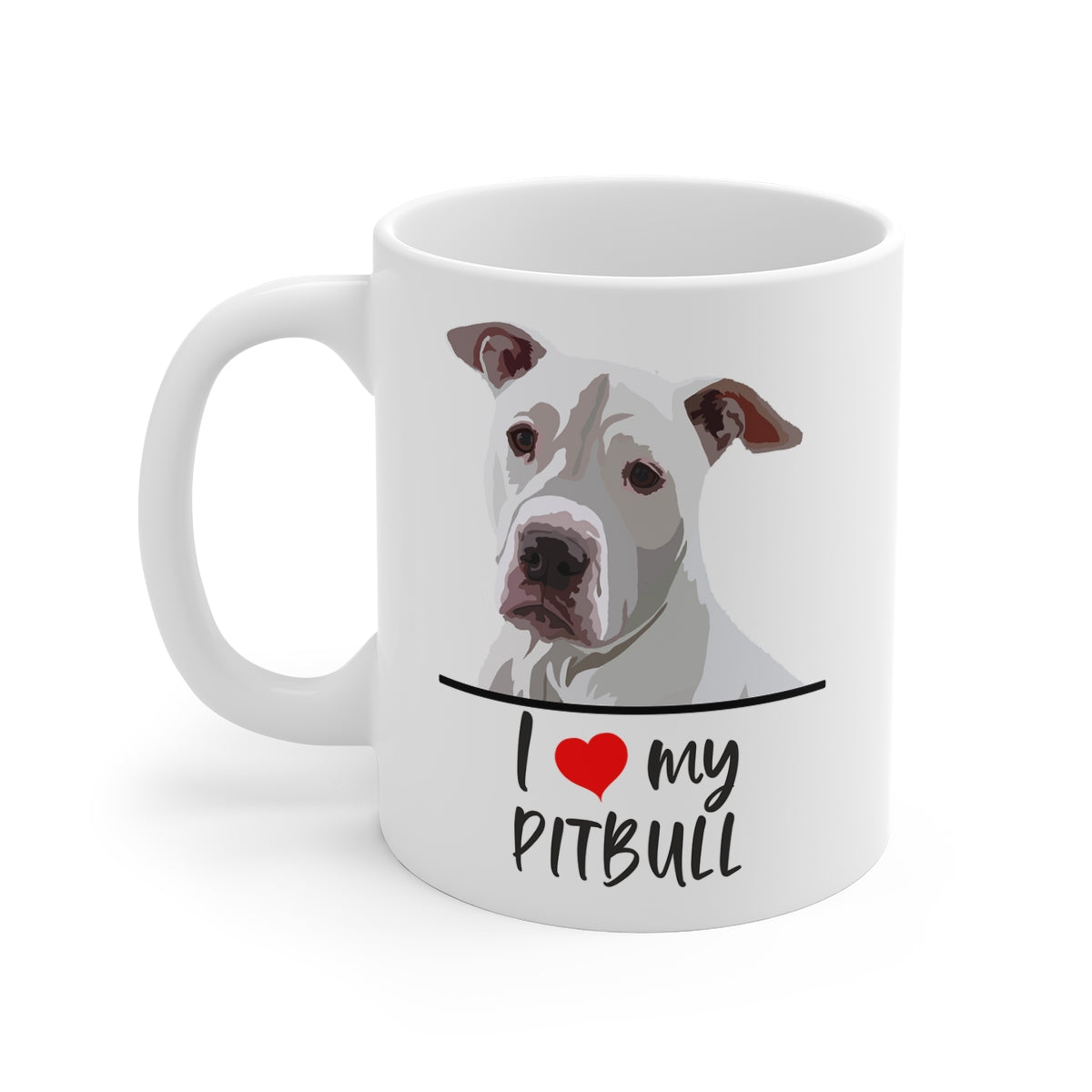 I Love My Pitbull Coffee Mug