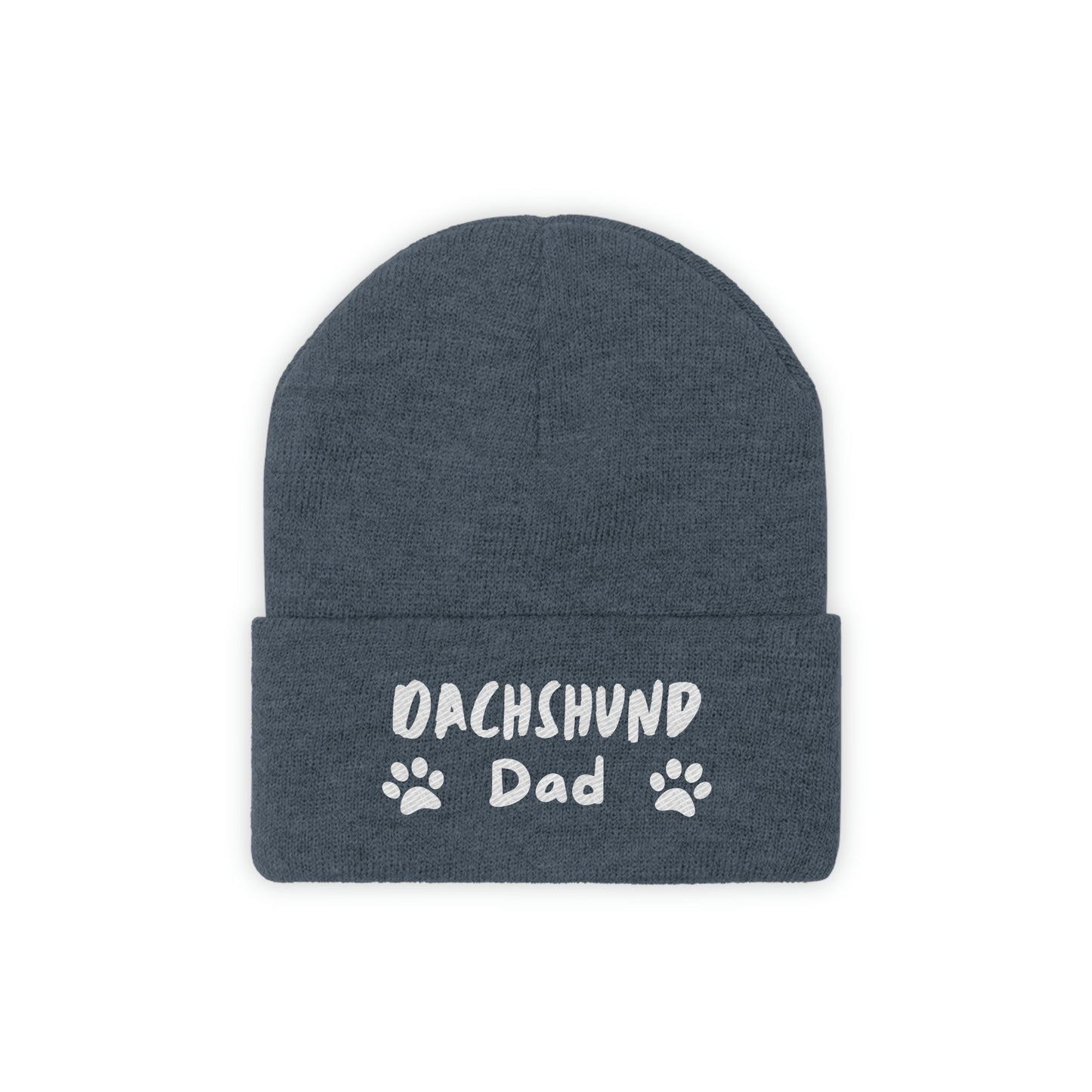 Dachshund Dad Knit Ski Cap