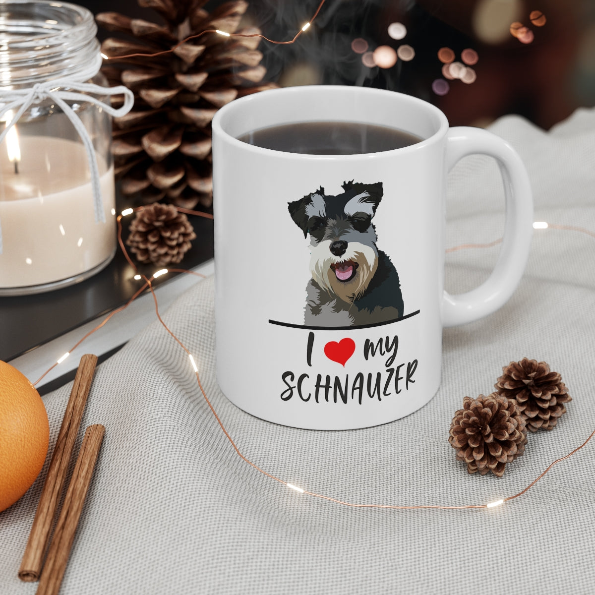 I Love My Schnauzer Coffee Mug