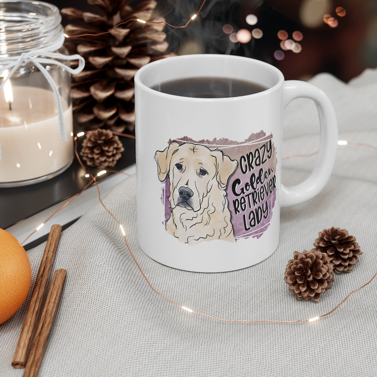 Crazy Golden Retriever Lady Coffee Mug