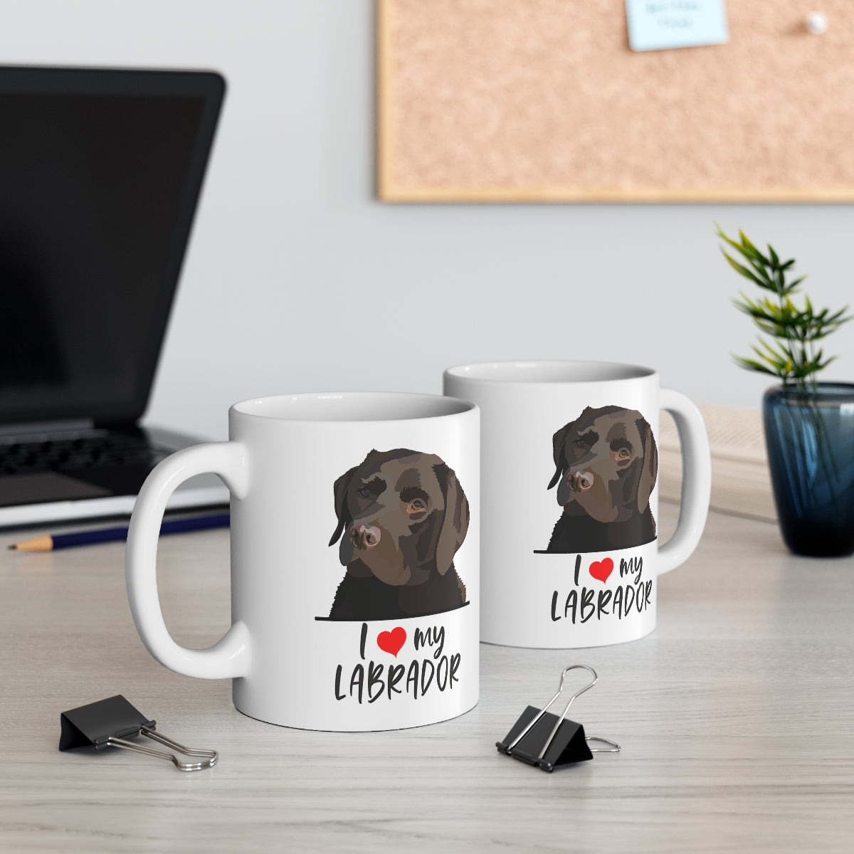 I Love My Chocolate Lab Coffee Mug