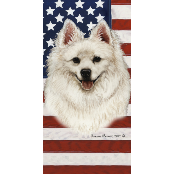 Patriotic American Eskimo Beach Towel