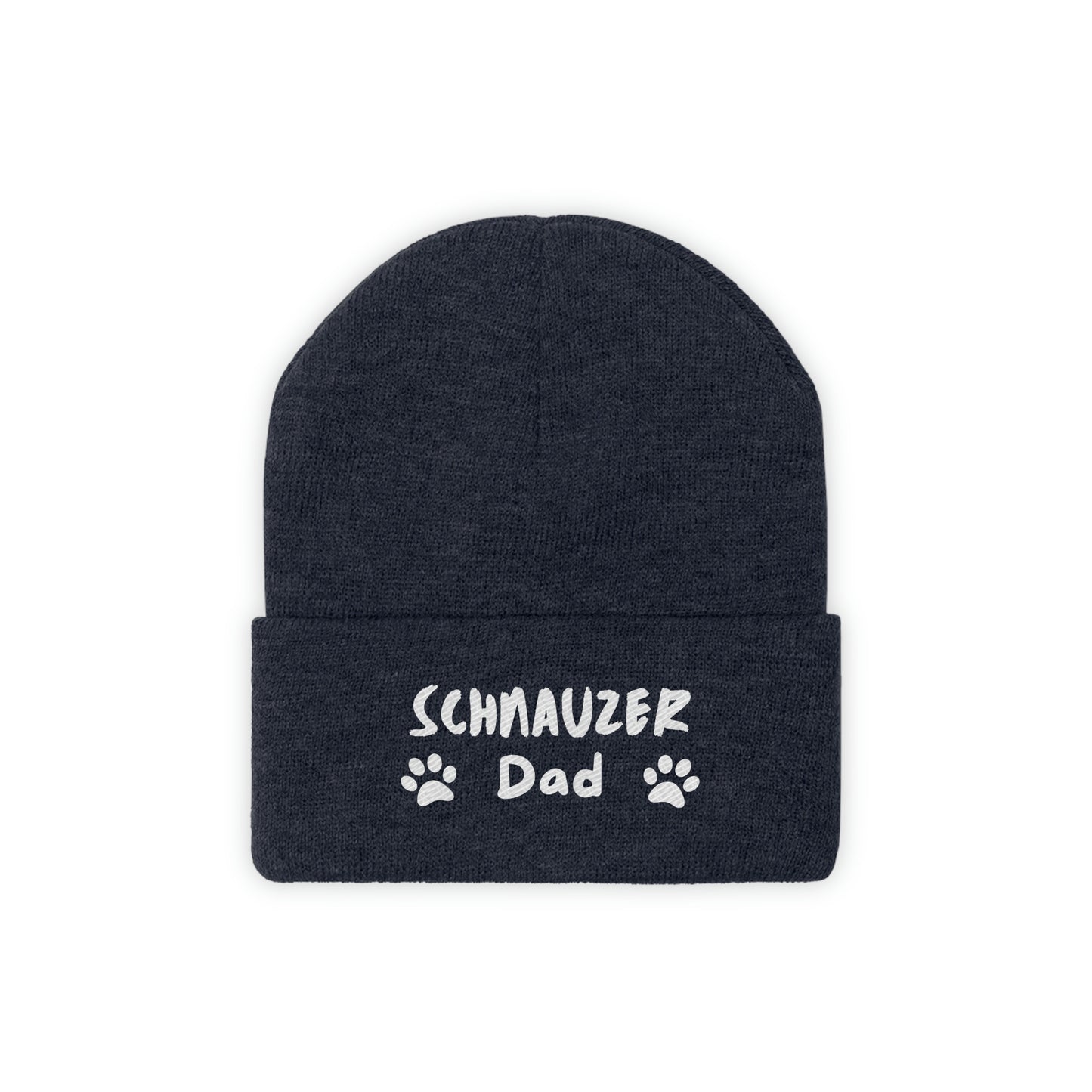 Schnauzer Dad Knit Ski Cap