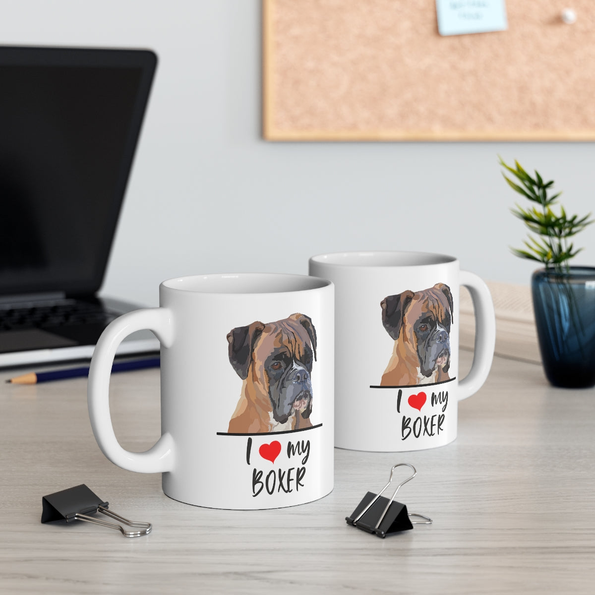I Love My Boxer Coffee Mug