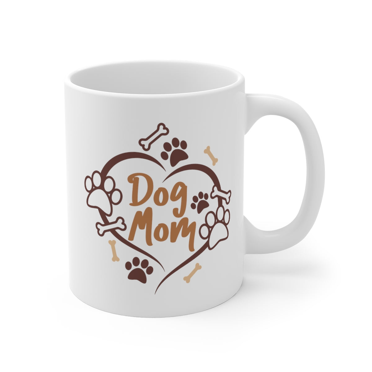 Dog Mom Heart Coffee Mug