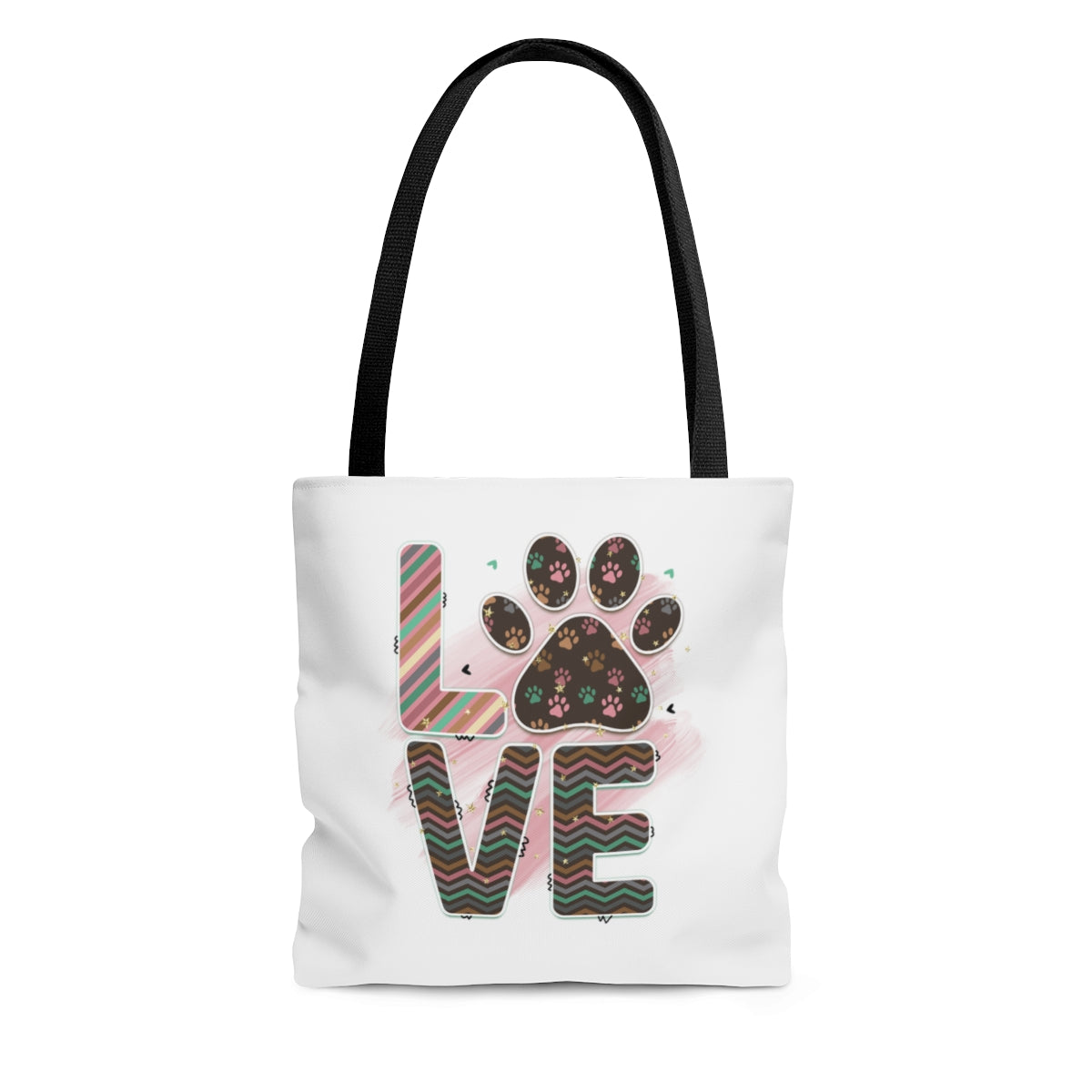 LOVE Pawprint Tote Bag