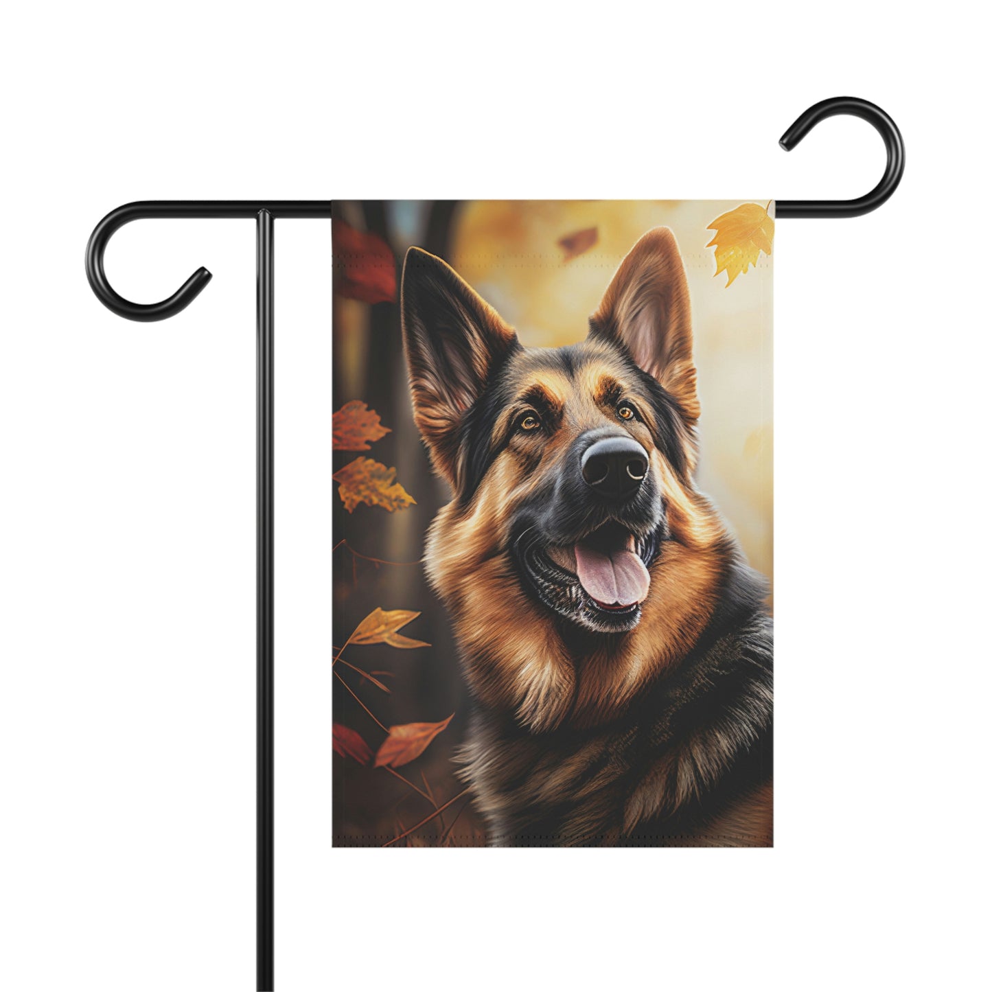 German Shepherd Autumn Garden & House Flag