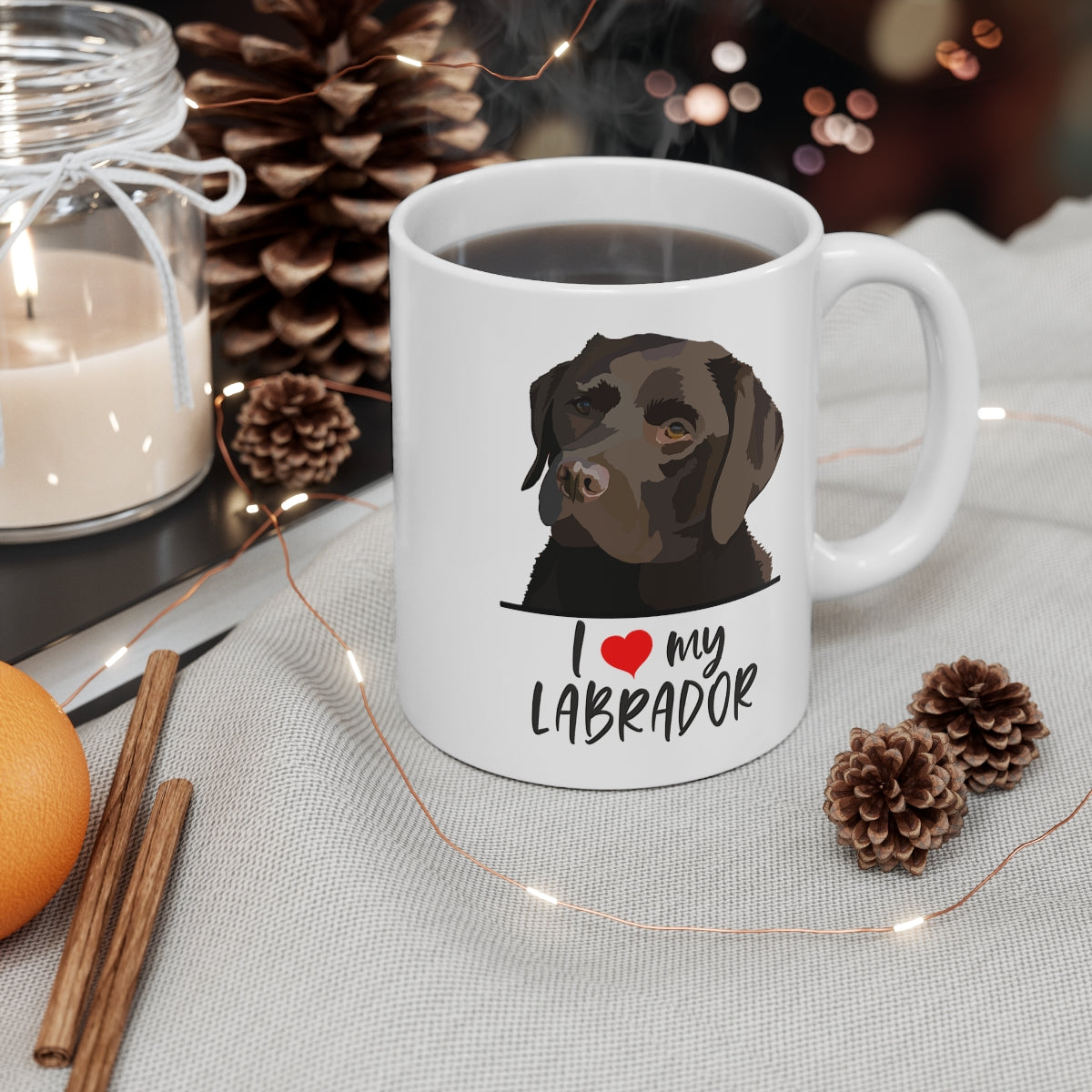 I Love My Chocolate Lab Coffee Mug