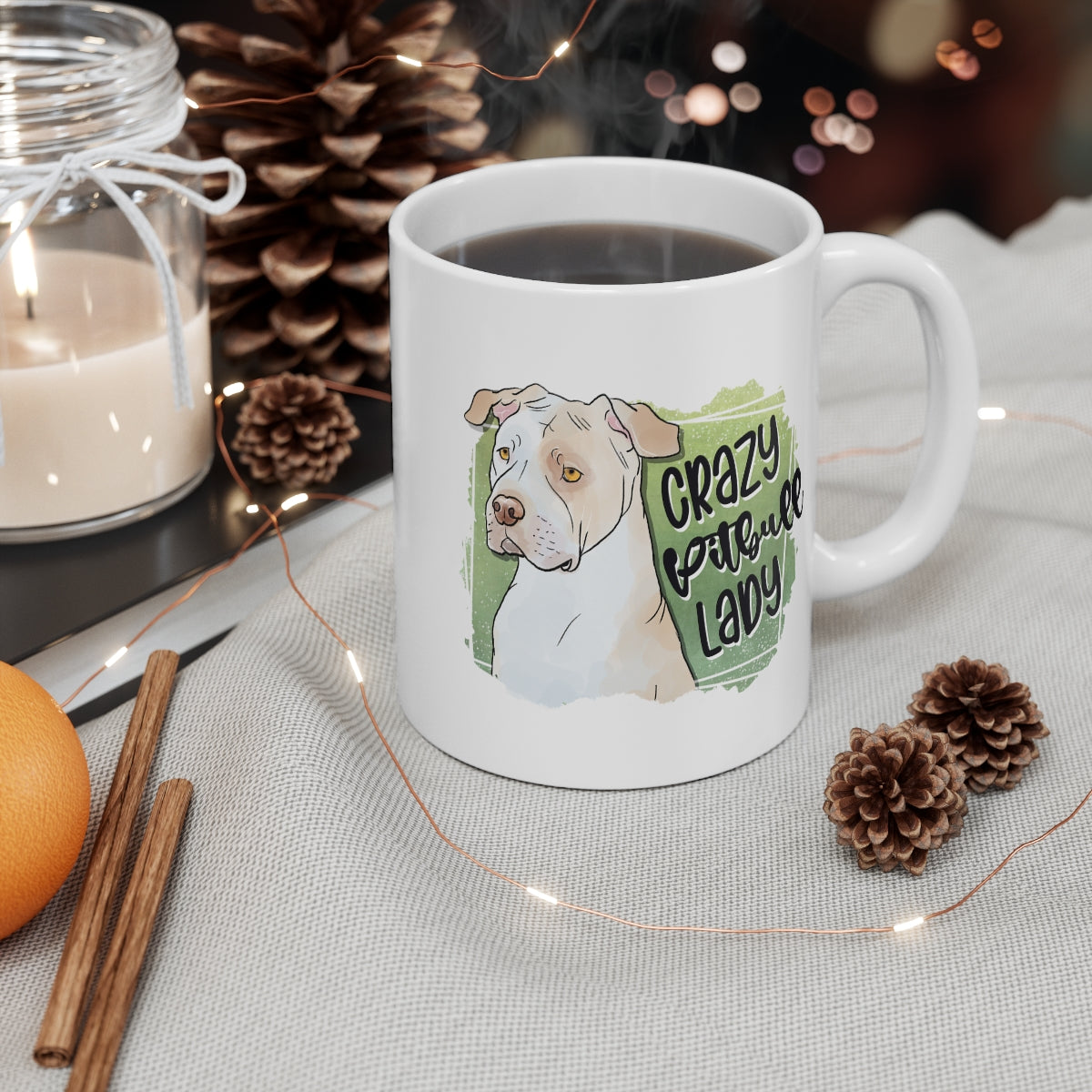 Crazy Pitbull Lady Coffee Mug