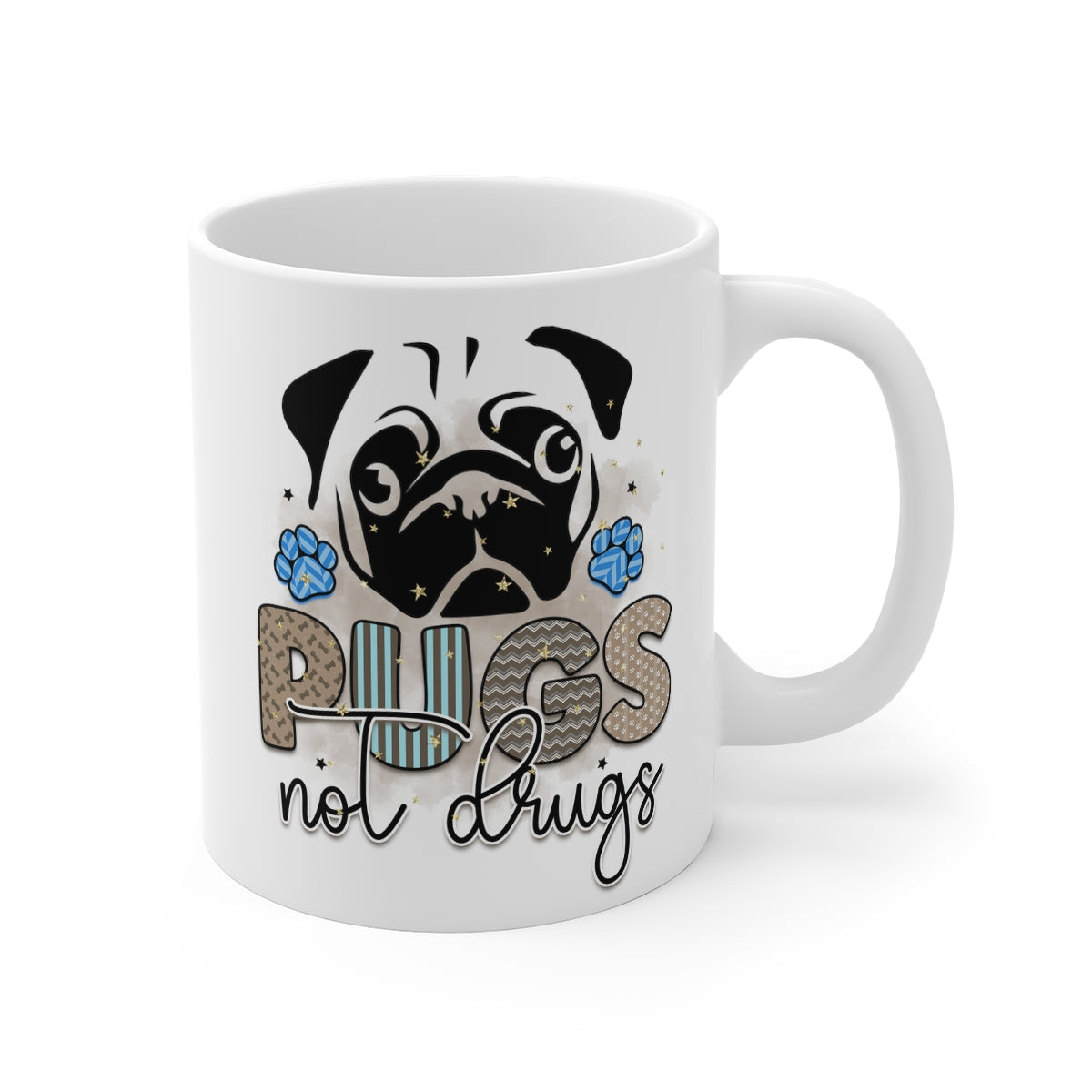 Pugs Not Drugs Coffee Mug
